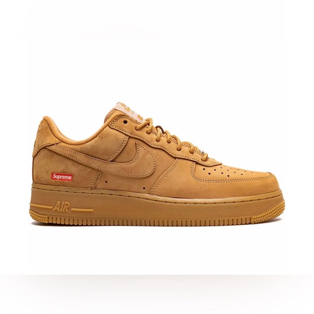 Nike x Supreme Air Force 1 Low in Wheat/Tonal Brown